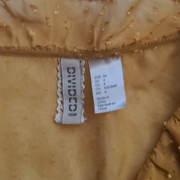 H & M sheer polka dot midi dress - Picture 4 of 8